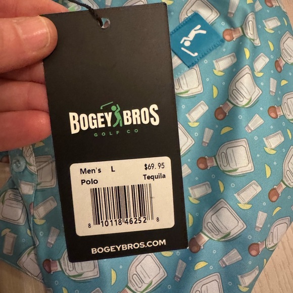 Nwt Men’s bogey bros patron golf shirt size large - Picture 4 of 7